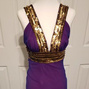 Egyptian style Blue & Purple dress